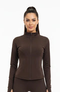 Chaqueta Deportiva Mujer — Cremallera Slim Fit