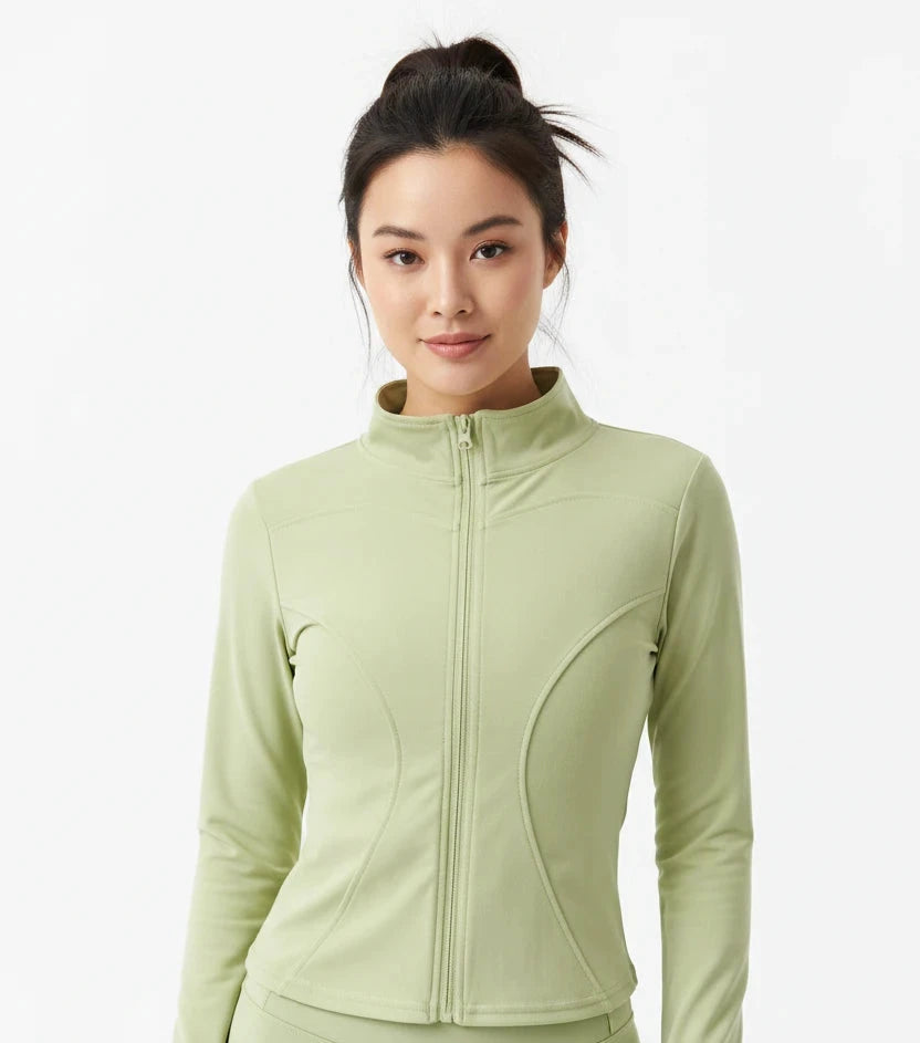 Chaqueta Deportiva Mujer — Cremallera Slim Fit